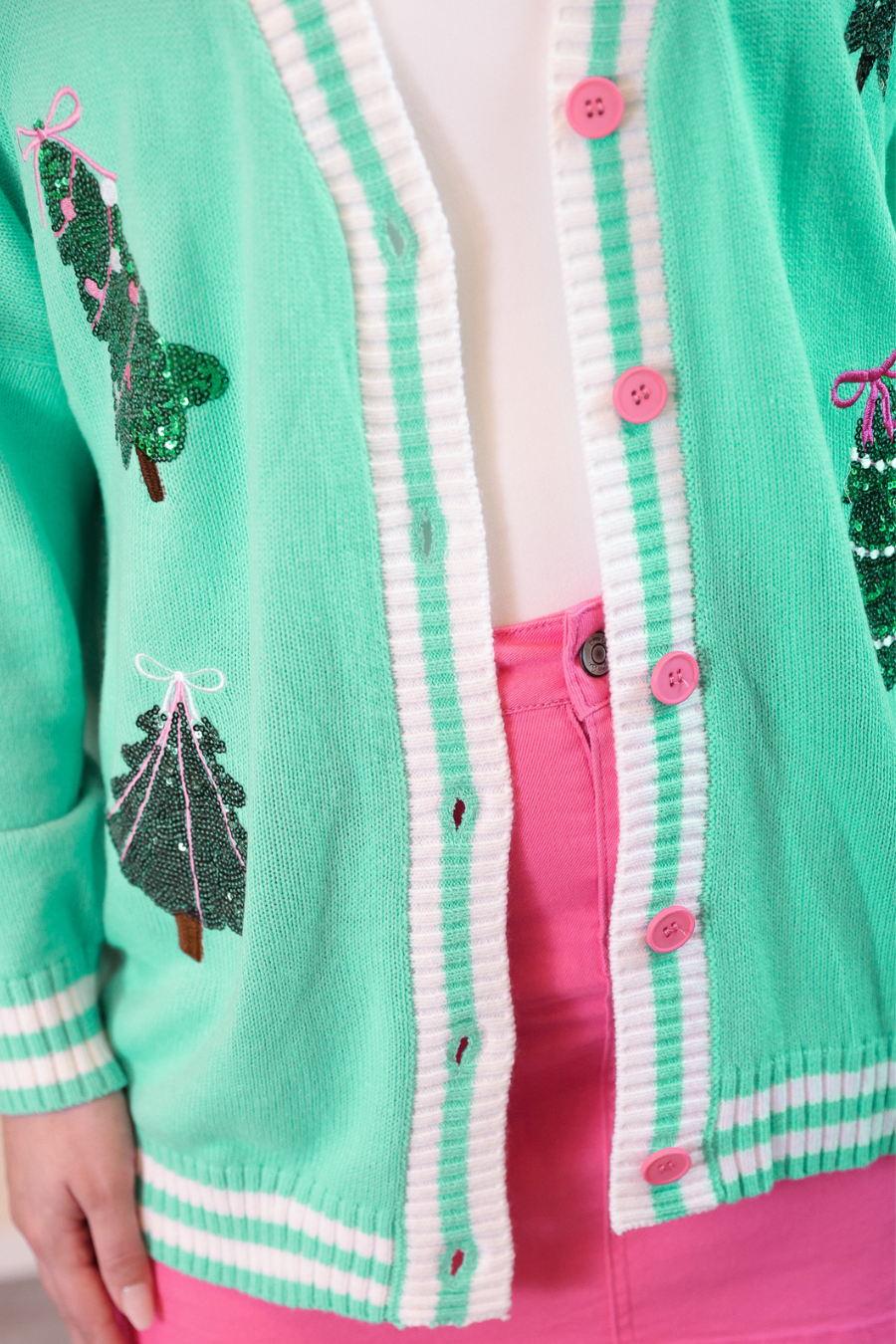 Spruce Trees Relaxed Cardigan