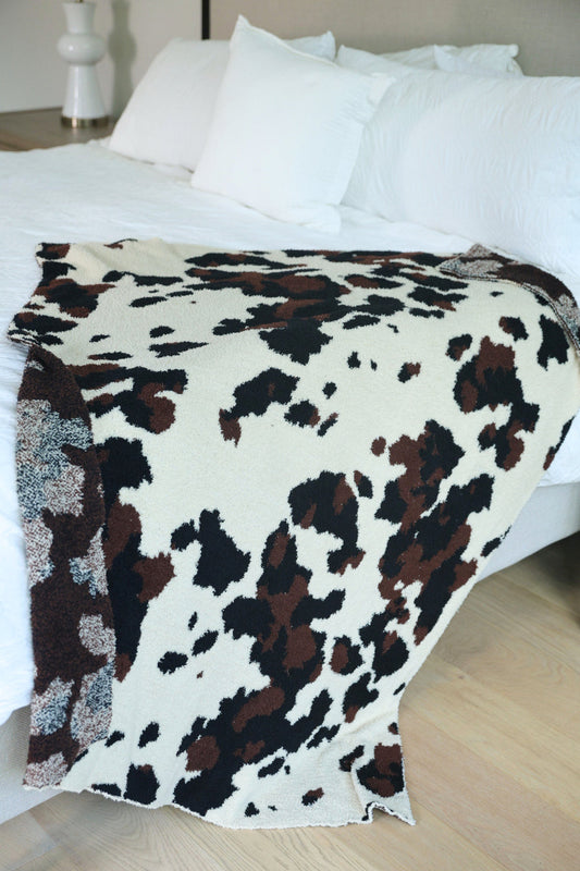PREORDER- Cowhide Couture Blanket