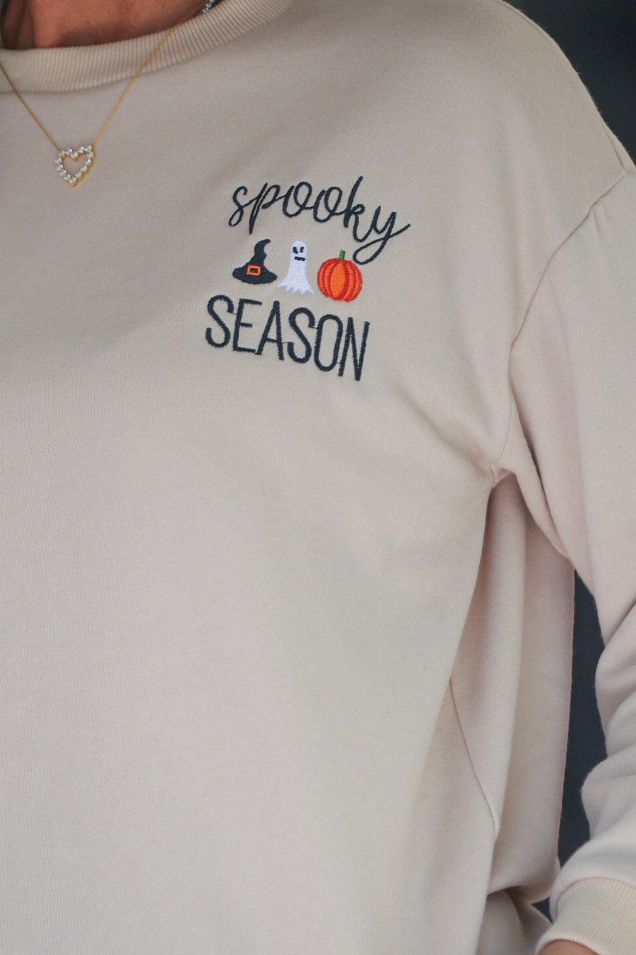 PREORDER-Spooky Season Embroidered Sweatshirt