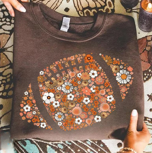 Floral Vintage Football
