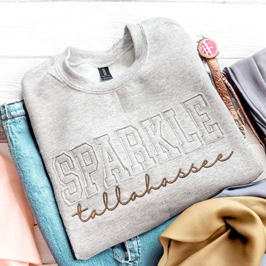 Custom Sweatshirt Appliqué with Embroidered Writing