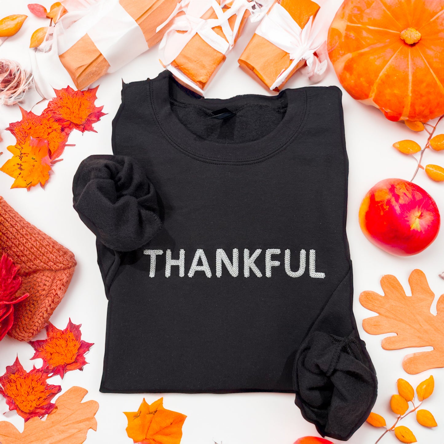Thankful Mini Bold Chain Stitch