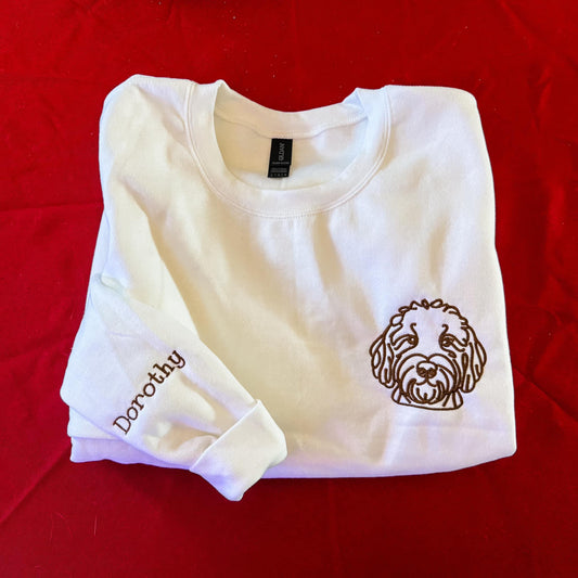 CUSTOM: Dog / Cat Embroidered Sweatshirt