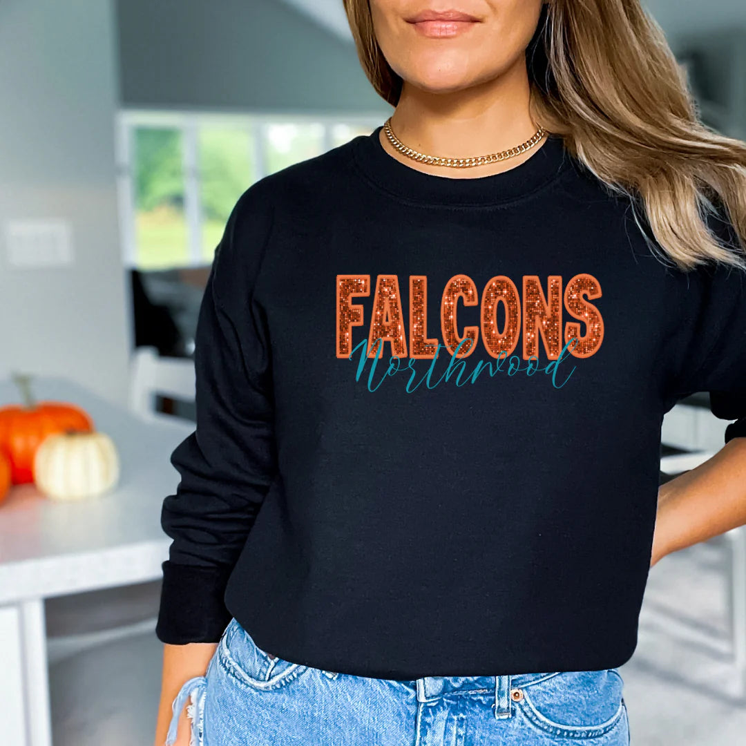 CUSTOM: Faux Sequin Team Sweatshirts