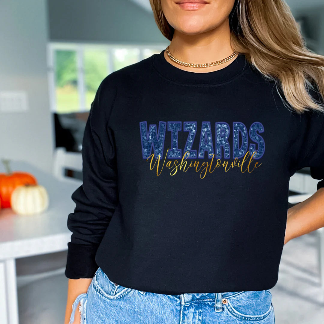 CUSTOM: Faux Sequin Team Sweatshirts