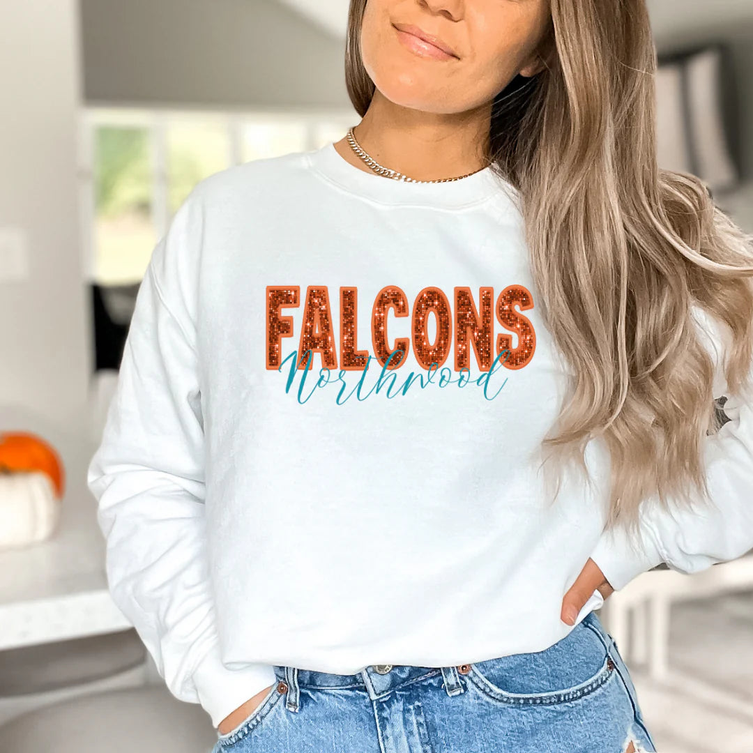 CUSTOM: Faux Sequin Team Sweatshirts