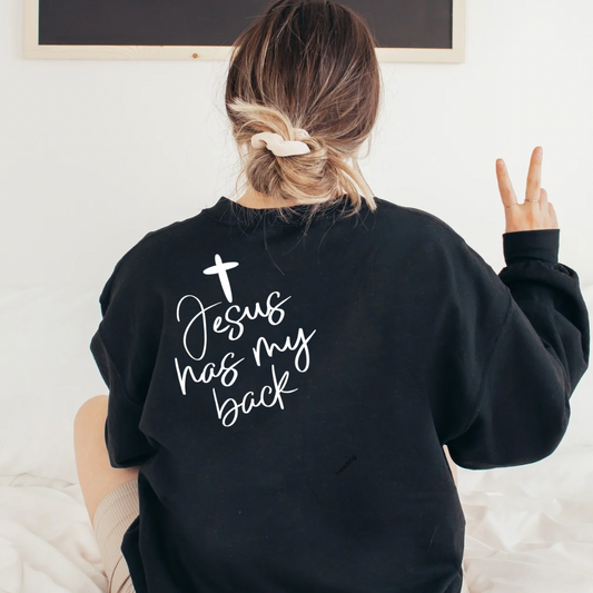Jesus has my back (embroidered)