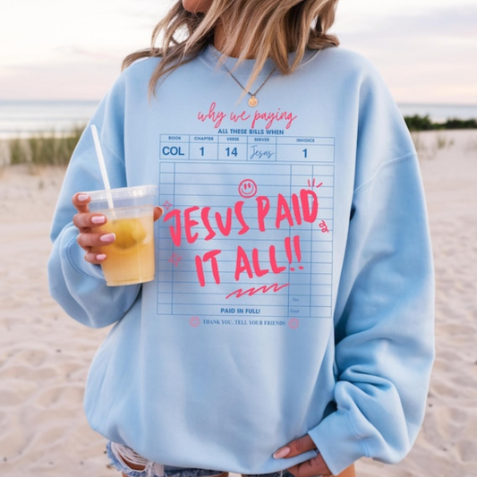 Jesus paid it all tab