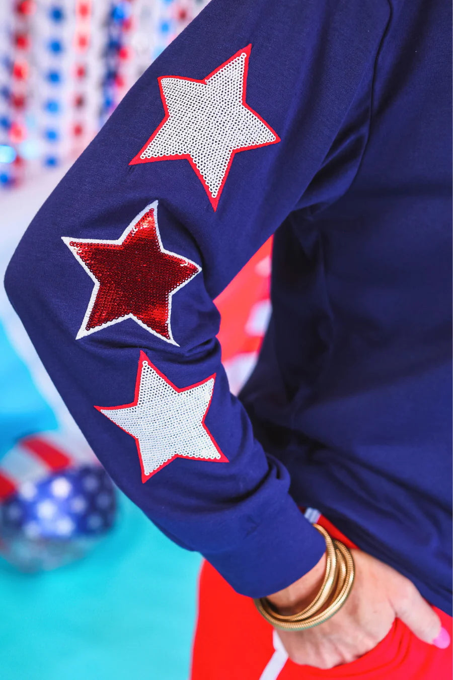 USA Sequin Top