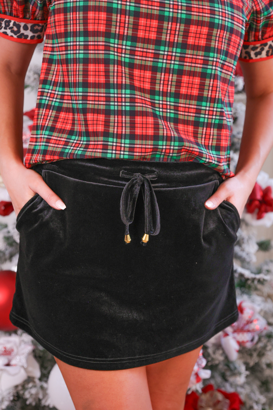 Velvet Hour Skort - Black