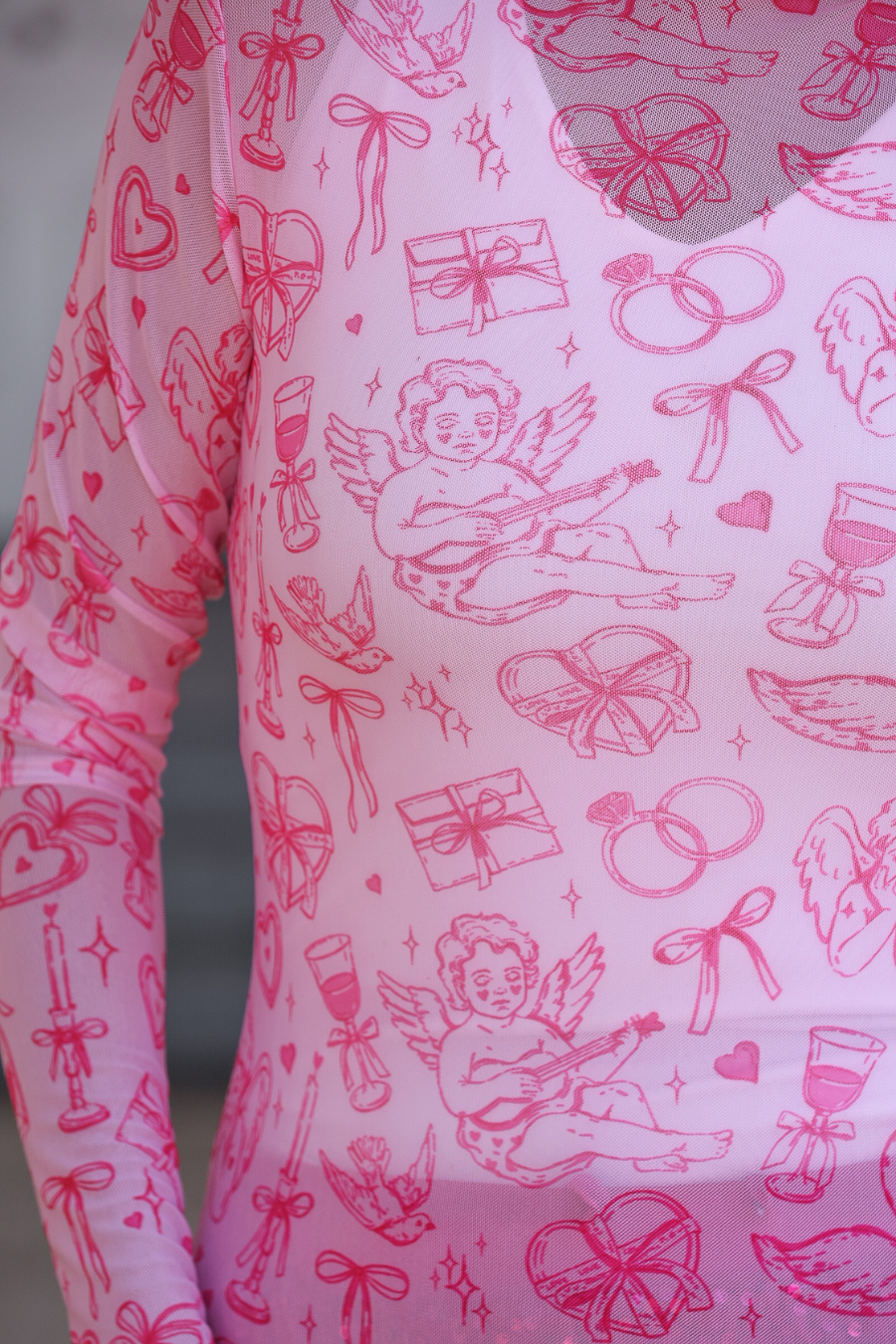 PREORDER- Keigan Mesh Top- Lover's Daydream