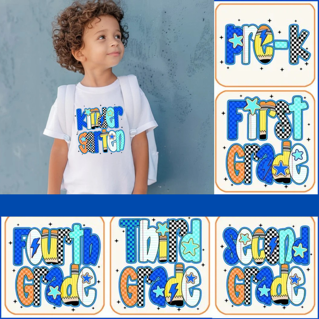 Blue back to school