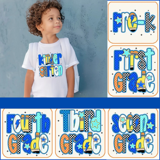 Blue back to school