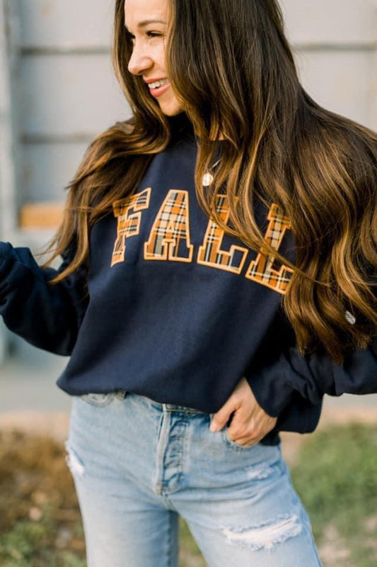 Fall Plaid Sweatshirt