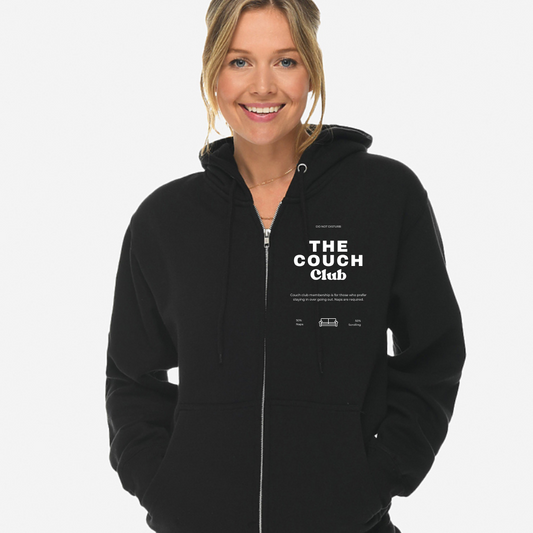 The couch club zip up
