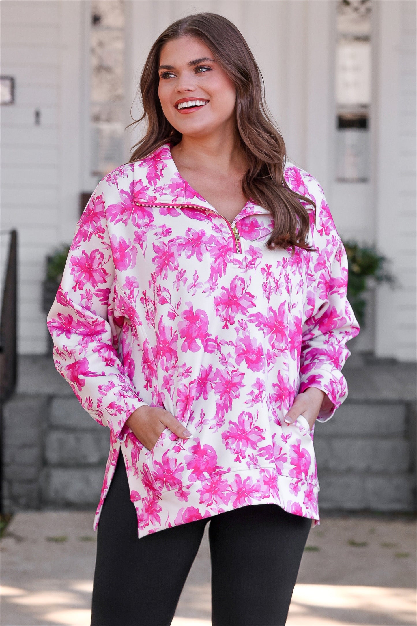 PREORDER- Everyday Pullover- Pink Regal Blossom