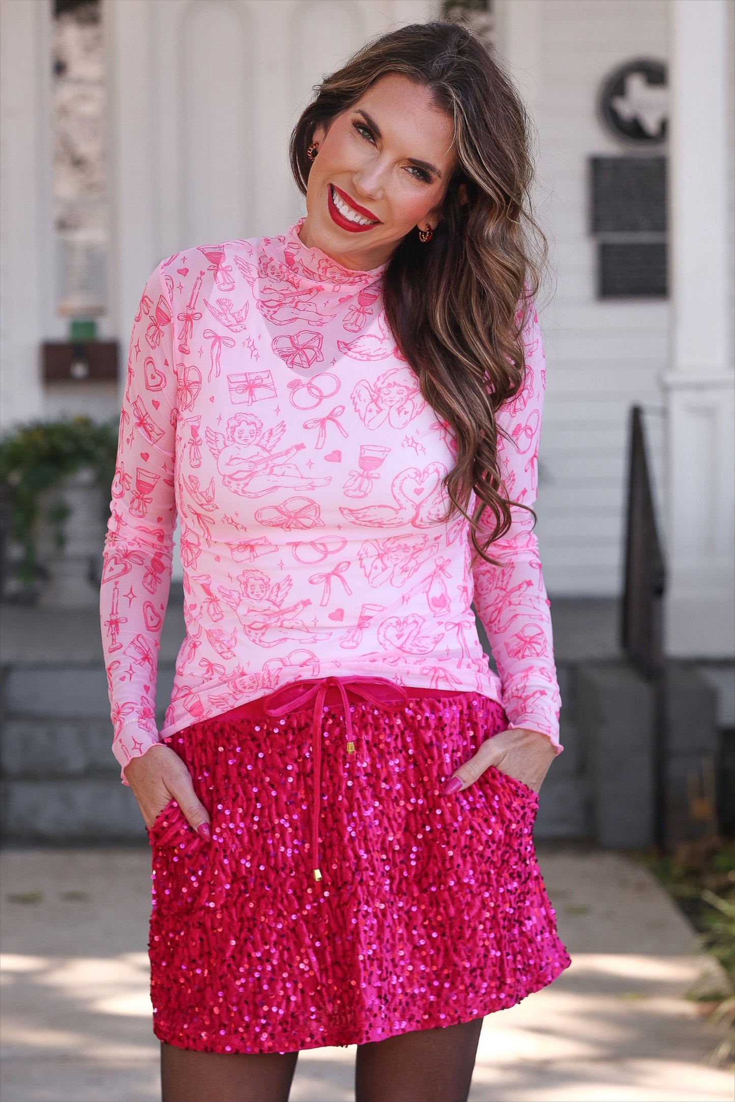 PREORDER- Keigan Mesh Top- Lover's Daydream