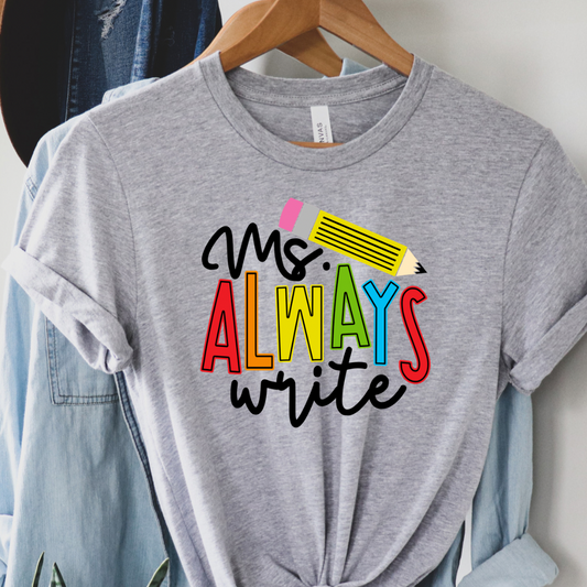 Always write